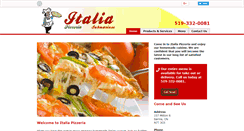 Desktop Screenshot of italiapizza.ca